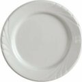 Tuxton China Sonoma 6.25 in. Embossed China Plate - Porcelain White - 3 Dozen YPA-062